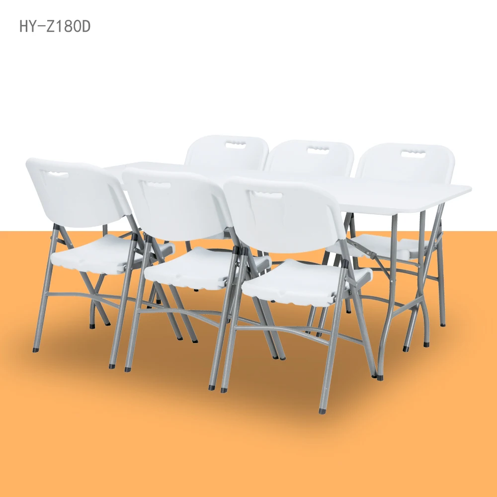 6ft Outdoor Table High Quality Plastic   Dinning Table   6ft Folding Table