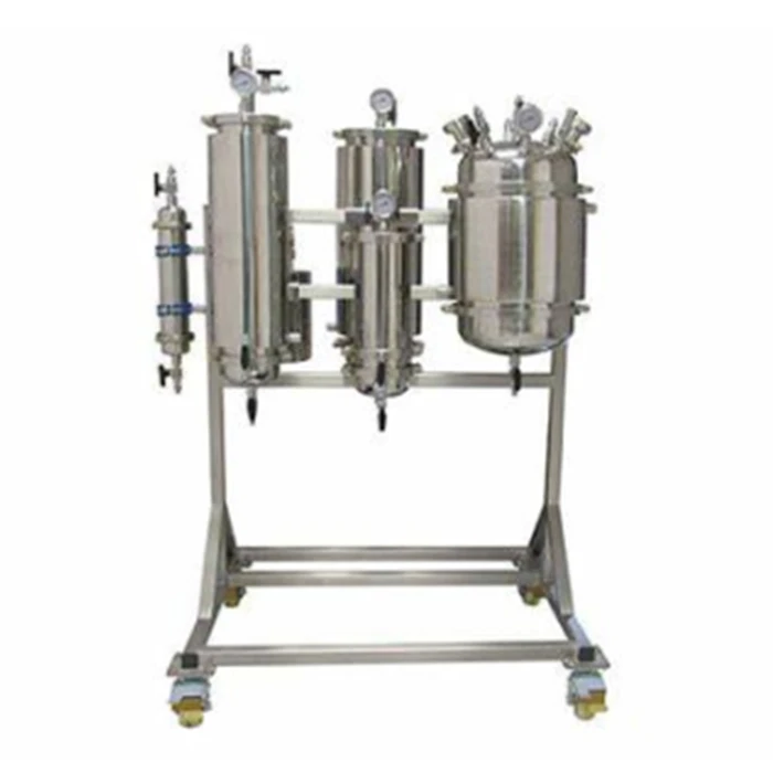 Pilot  scale  column extractor 20L 50L 100L for hemp oil extraction processing machines