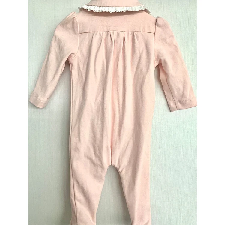 2024 new pure cotton baby Jumpsuit custom printed bow spring and autumn long sleeve neutral wind climbing suit