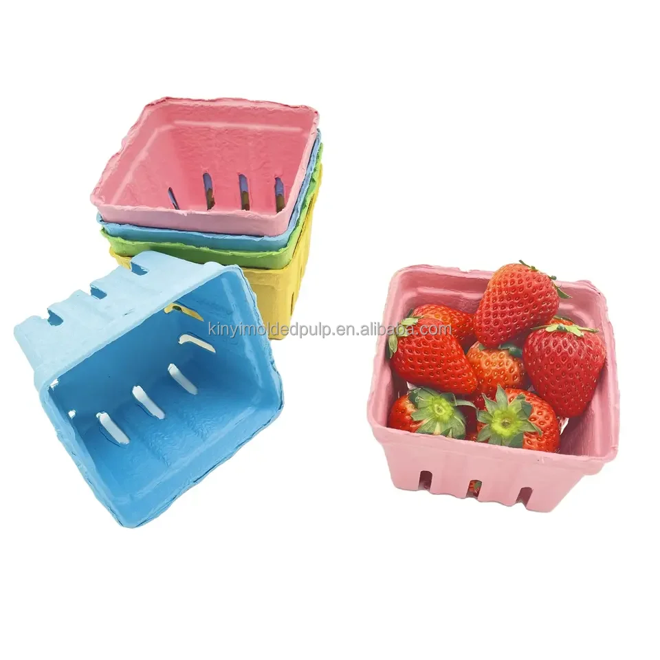 Customized Biodegradable Compostable Fruit Vegetable Tray Sugarcane Bagasse Tray