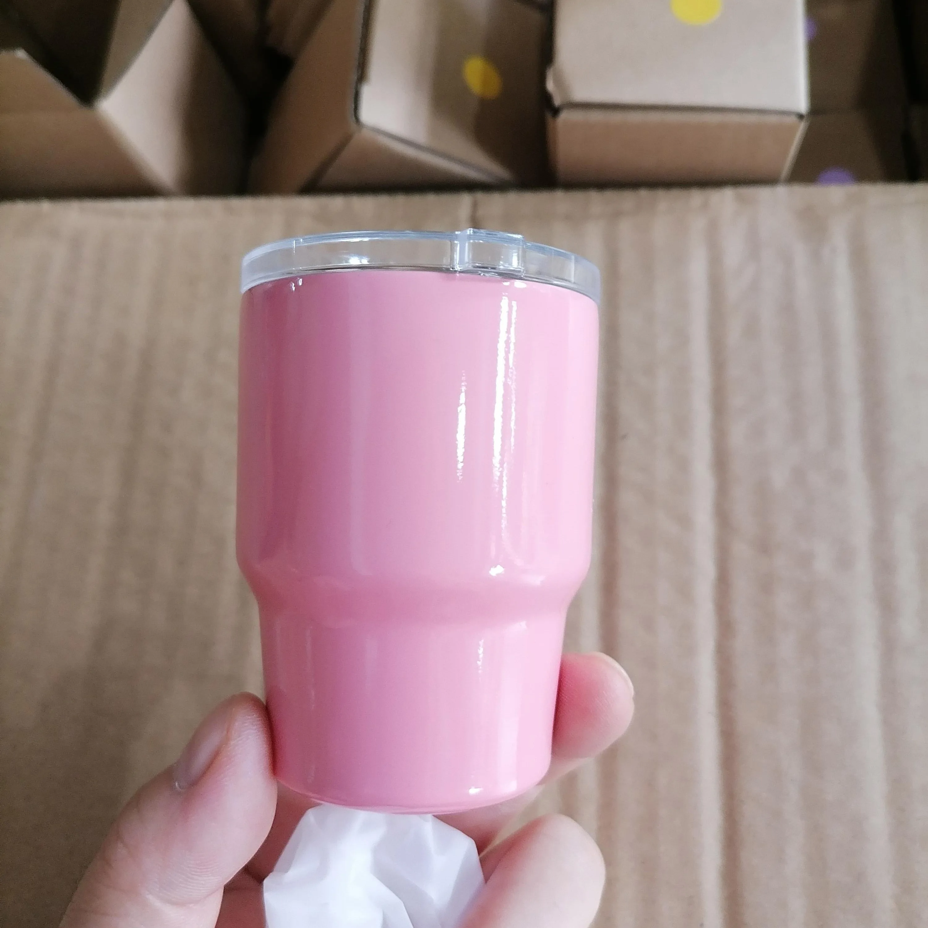 Mini Double-Wall Insulated Demitasse Cup Heavy Base Shot Glass Small Stainless Steel Espresso 2oz Tumbler