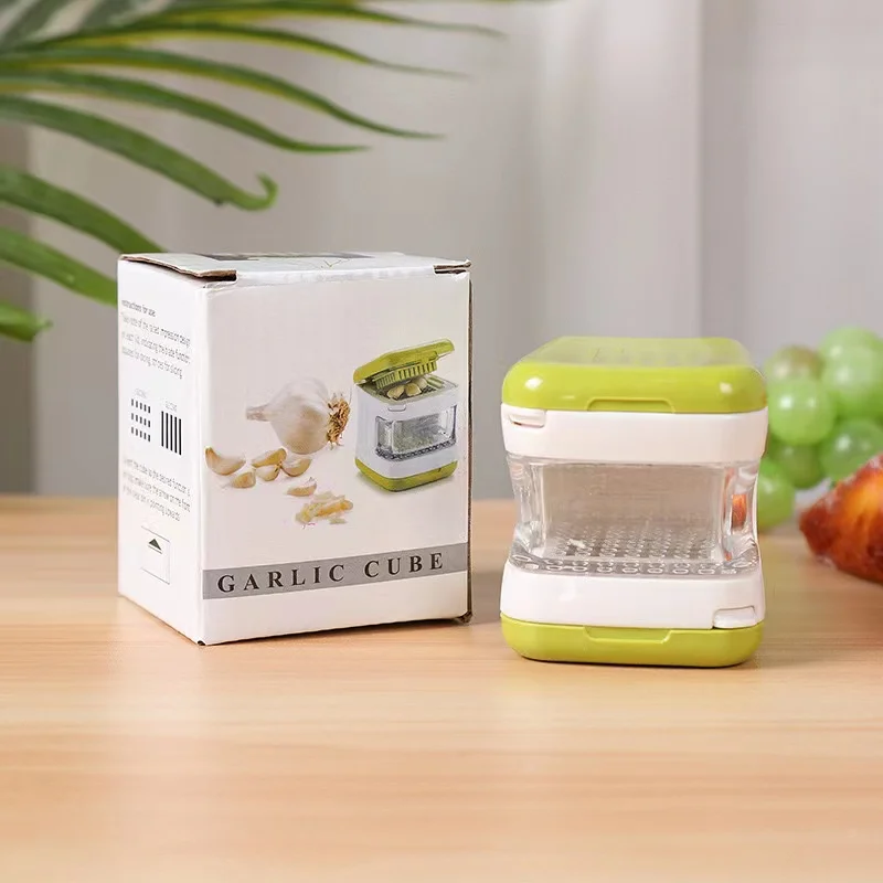 Customized Logo Easily Stainless Steel Ginger Crusher Garlic Press Kitchen Garlic Chopper