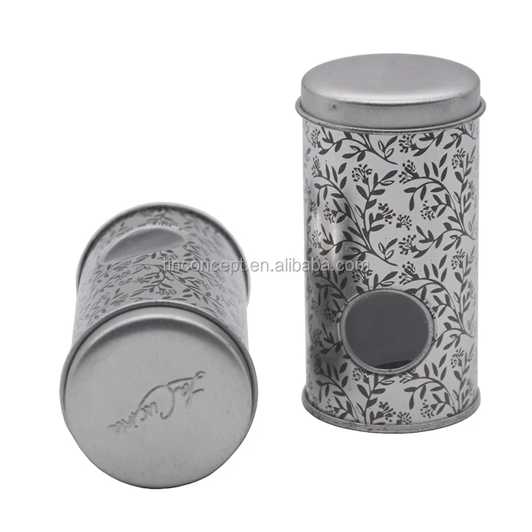 Irregularly Shaped Food Grade Airtight Window Tin Can For Tea