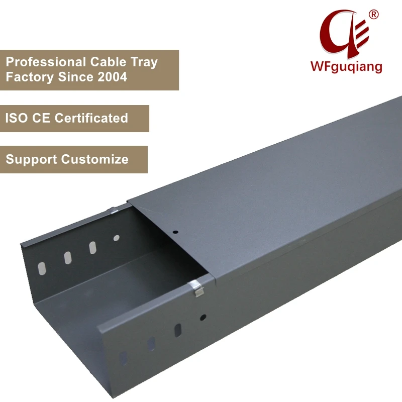 Powder Coated Perforated Cable Tray GI Cable Ladder Tray Prices Hot DIp Galvanized Cable Trunking Tray Price List