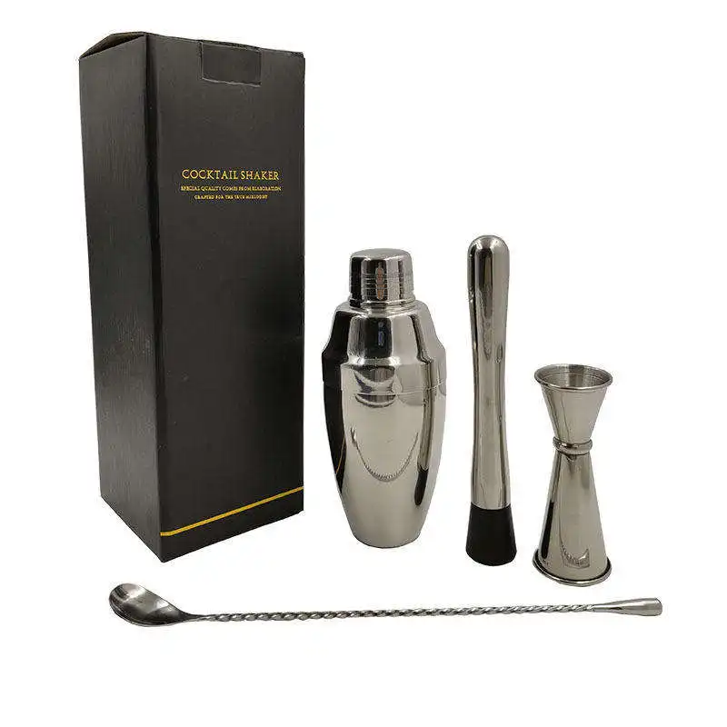 wholesale price barware set accessories jigger cocktail shaker for mixologist stainless steel cocktail shaker mixer barmen set