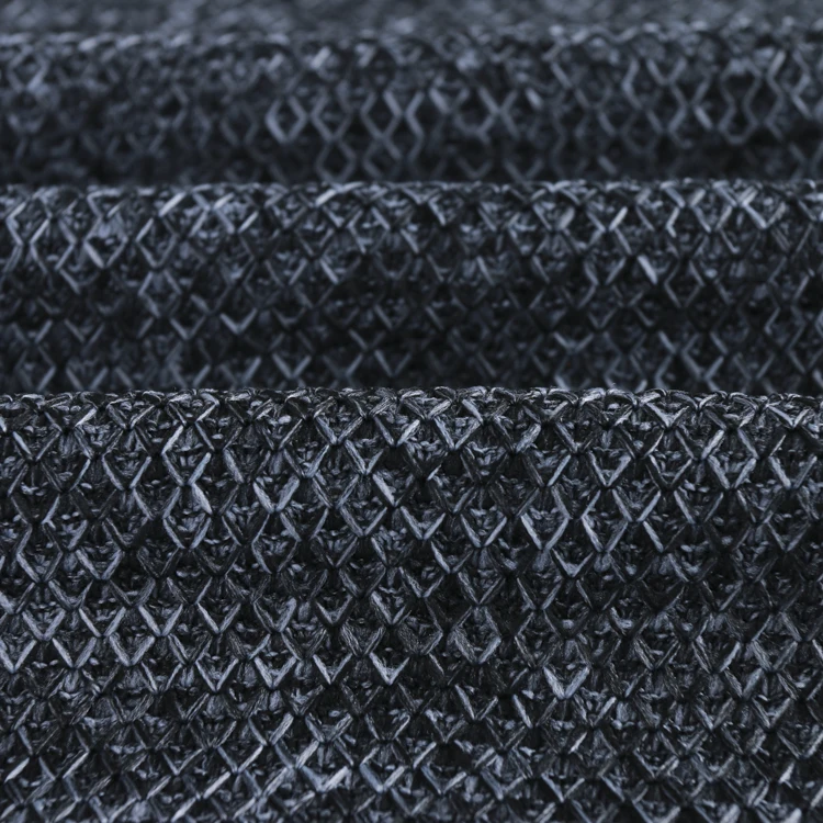 
New pattern style Wholesale Brushed 100% Polyester Knitted Hacci Napped Sweater Fleece Fabric for garment 