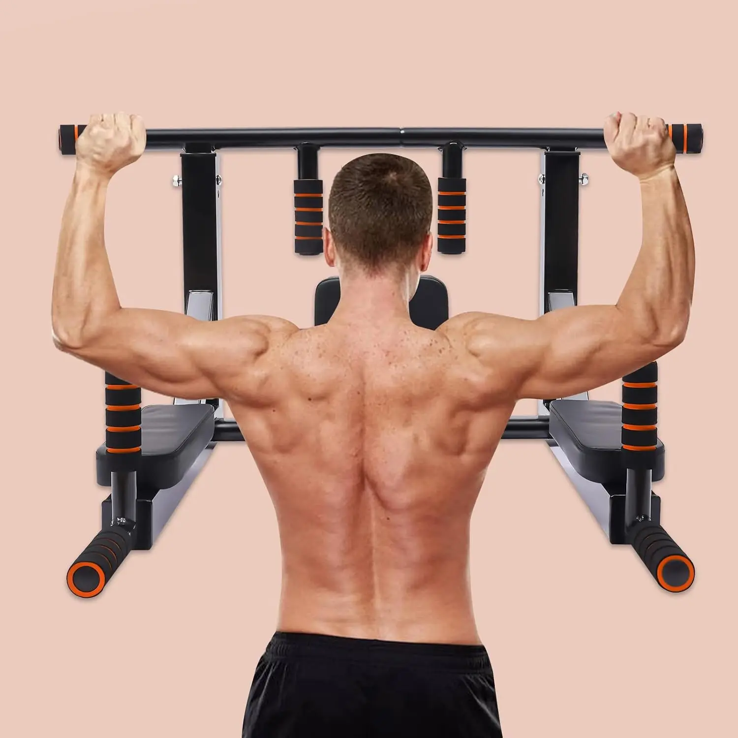 Wall-Mounted Pull-Up Bar Heavy-Duty Ceiling-Mounted Pull-Up Bar Multifunctional Submersible Pull-Up Bar