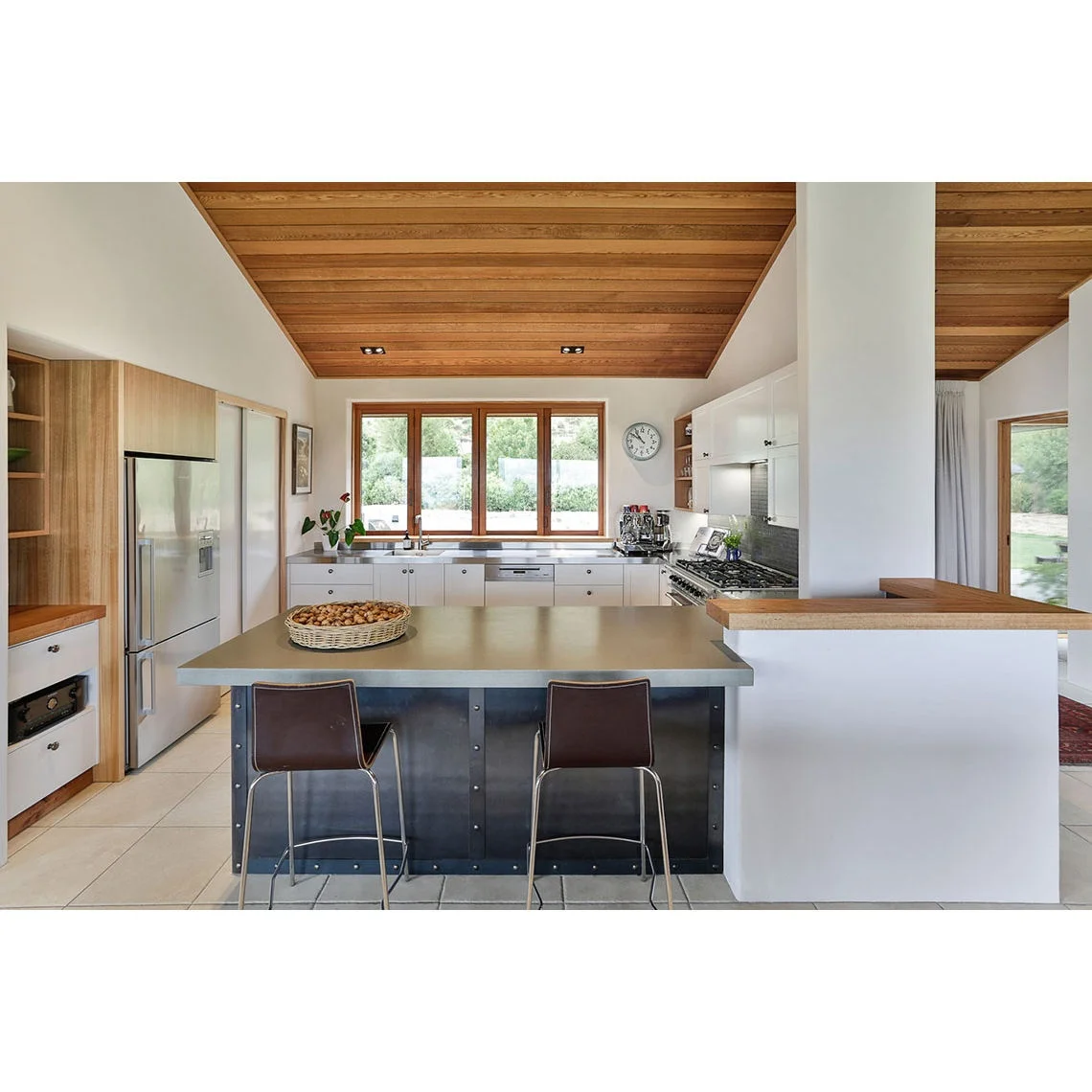 CBMmart Best Seller Chinese Manufacturer Supply Wooden Grain Moisture Proof Kitchen Cabinets Modern Design