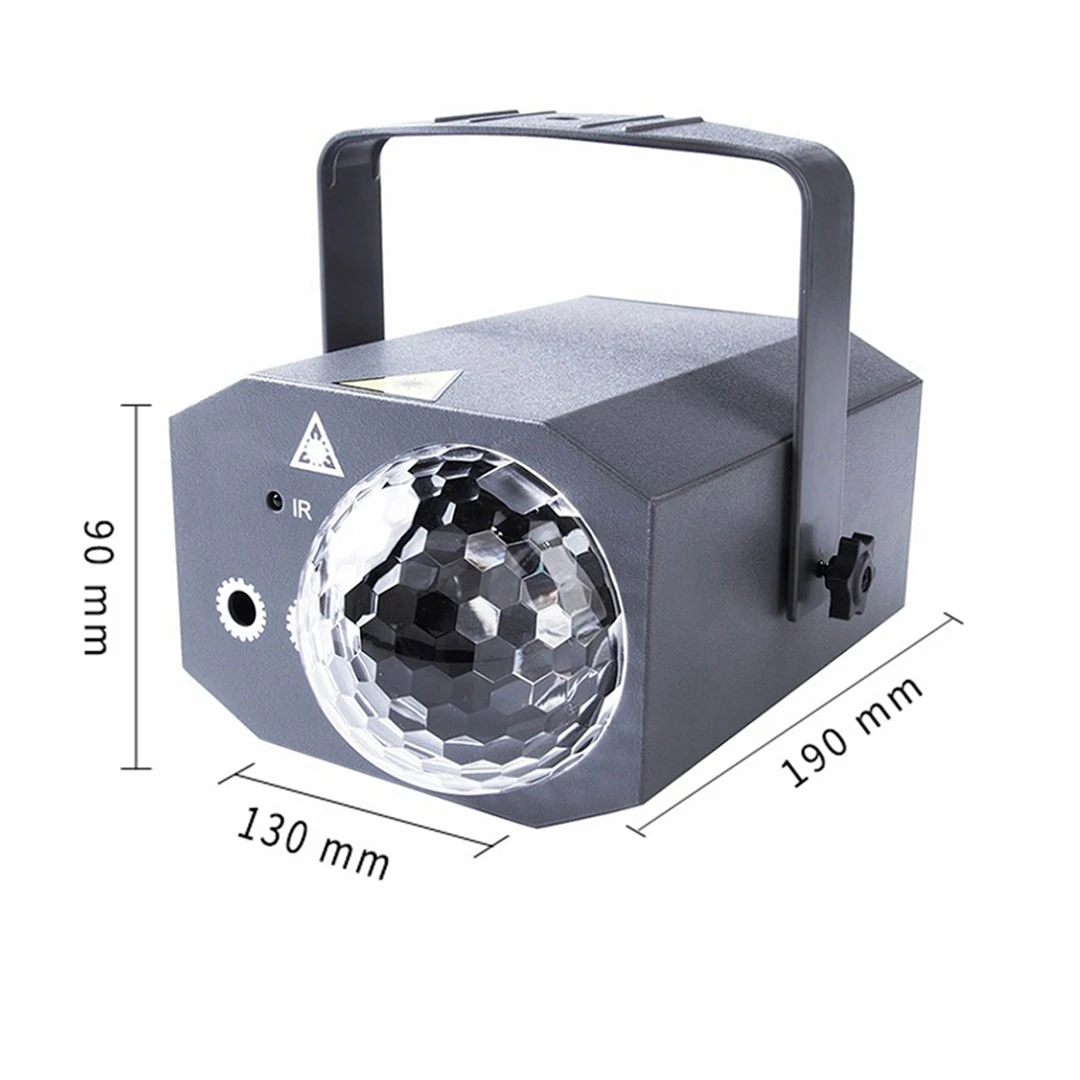 Sound Remote LED Laser Magic Ball Lights Disco Party Stage Lighting Laser Beam Light Projector