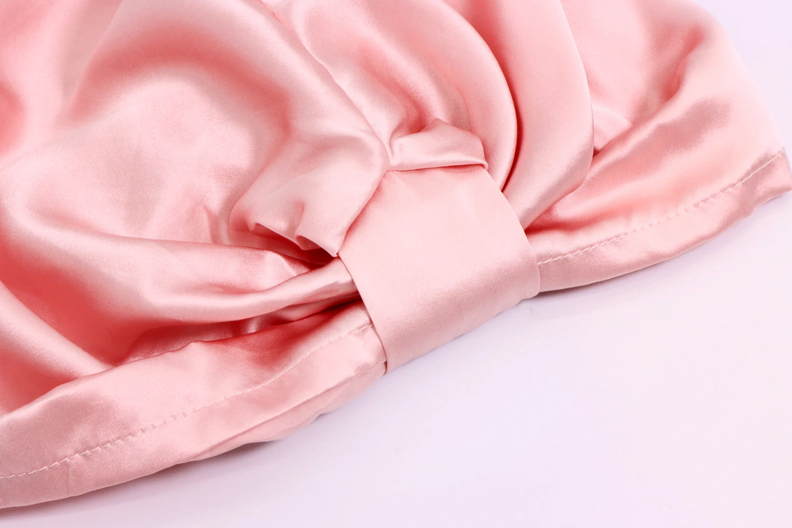 Luxury Satin 22mm  Silk Hair bonnet Double Layer Silk Turban with Custom Logo nightcap