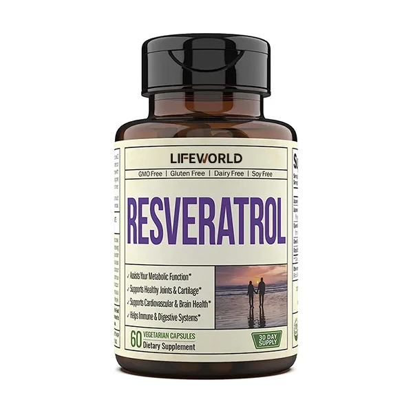 Lifeworld skin whitening capsules trans resveratrol 98% pure resveratrol extract resveratrol 1000mg capsules