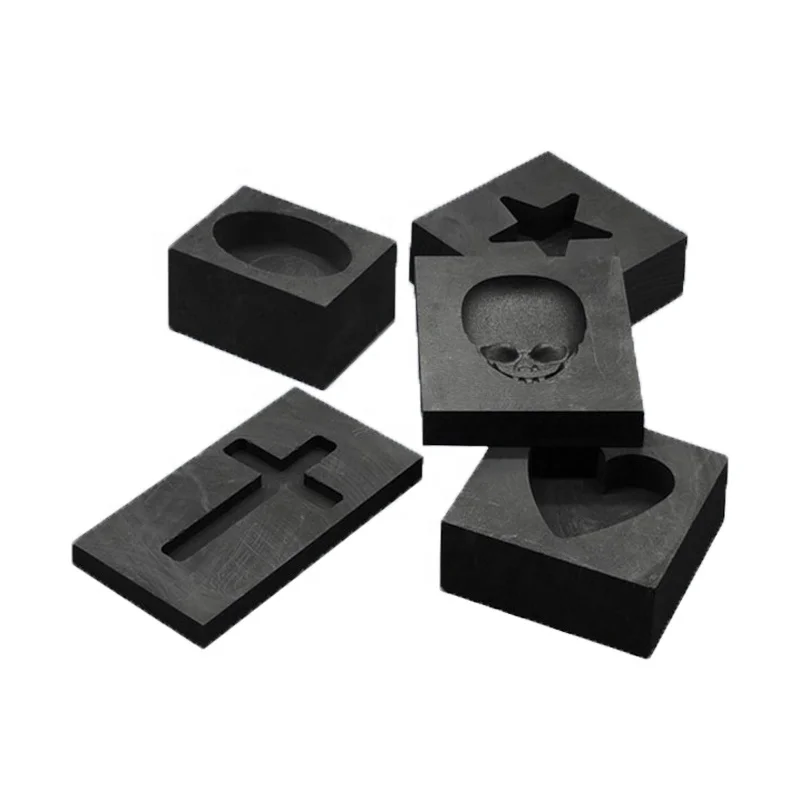High temperature resistant graphite mold corrosion resistant smelting gold and silver jewelry processing