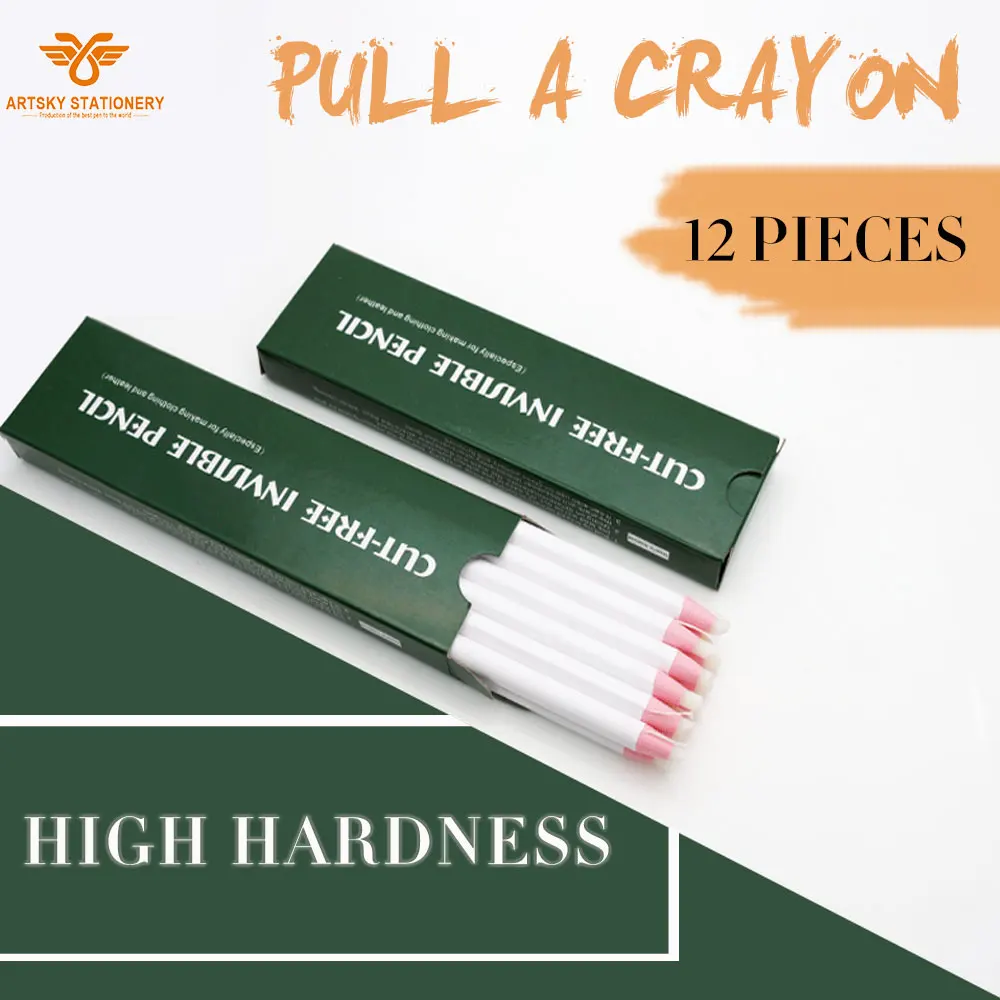  Sewing Mark Pencil White Invisible Erasable Fabric Pencils for Marking and Tracing Heat Erase Pen