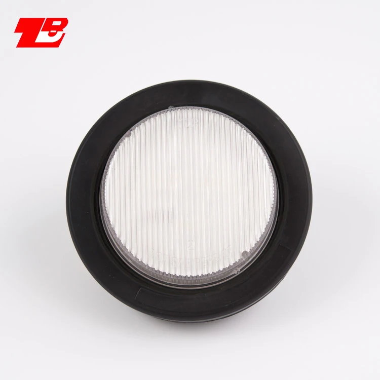 2.5 Inch Round Trailer Led Side Marker and Clearance Lights 3 Diodes w Grommet Waterproof 2.5 Round Led Marker Lights