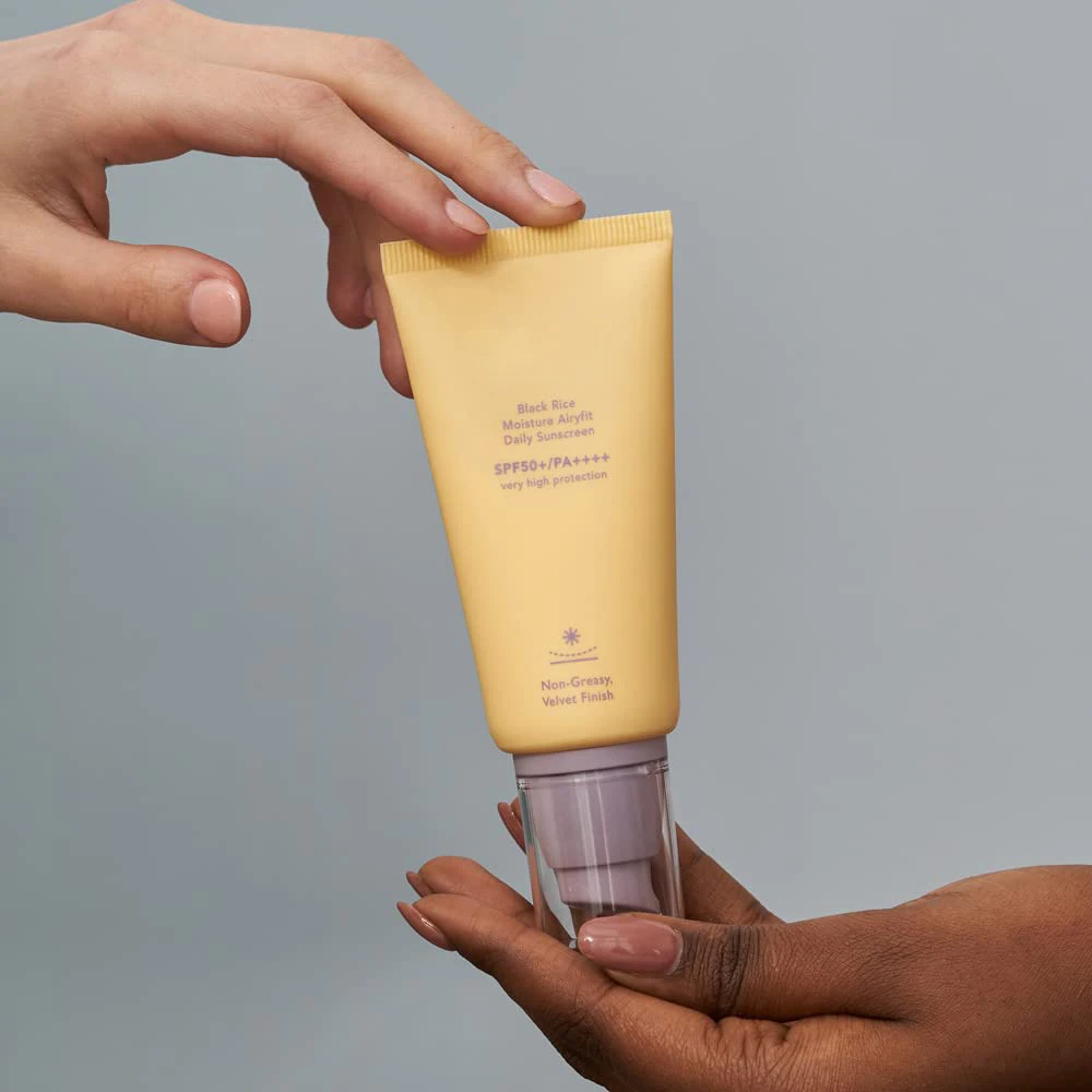 Best Selling Black Rice Sunscreen SPF50 Refreshing Moisturizing UV Protection Sunscreen Cream Lotion