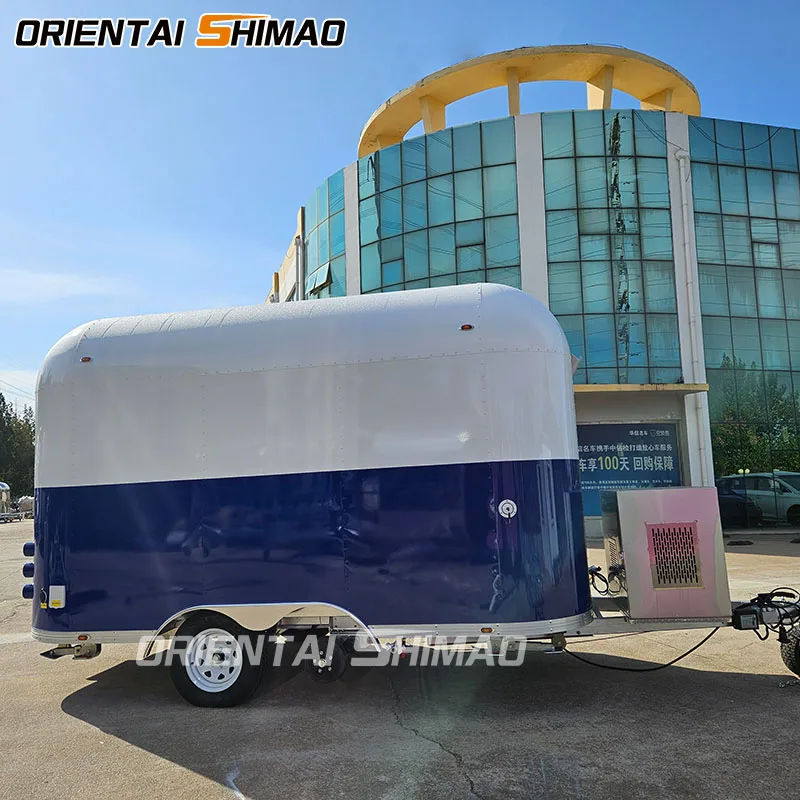 food trailer commercial foodtruck fully equipped kitchen uk standard food cart Airstream mobile trailer