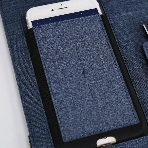  Портфель формата А4 с держателем для ipad и беспроводным зарядным устройством папка из искусственной кожи особым