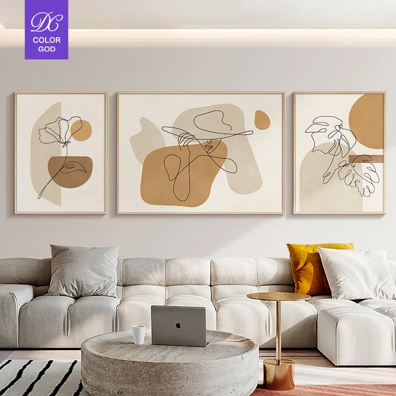 Abstract luxury art hotel painting modern living room canvas printing  painting home goods wall art