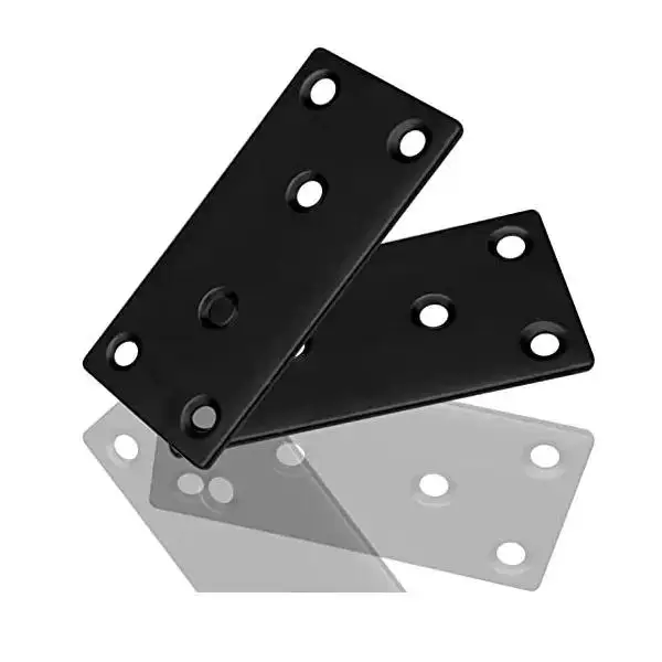Heavy Duty Adjustable Stainless Steel 4X4 Flat L Shaped 90 Degree Metal Post Mounting Corner Angle 300MM Mending Plate