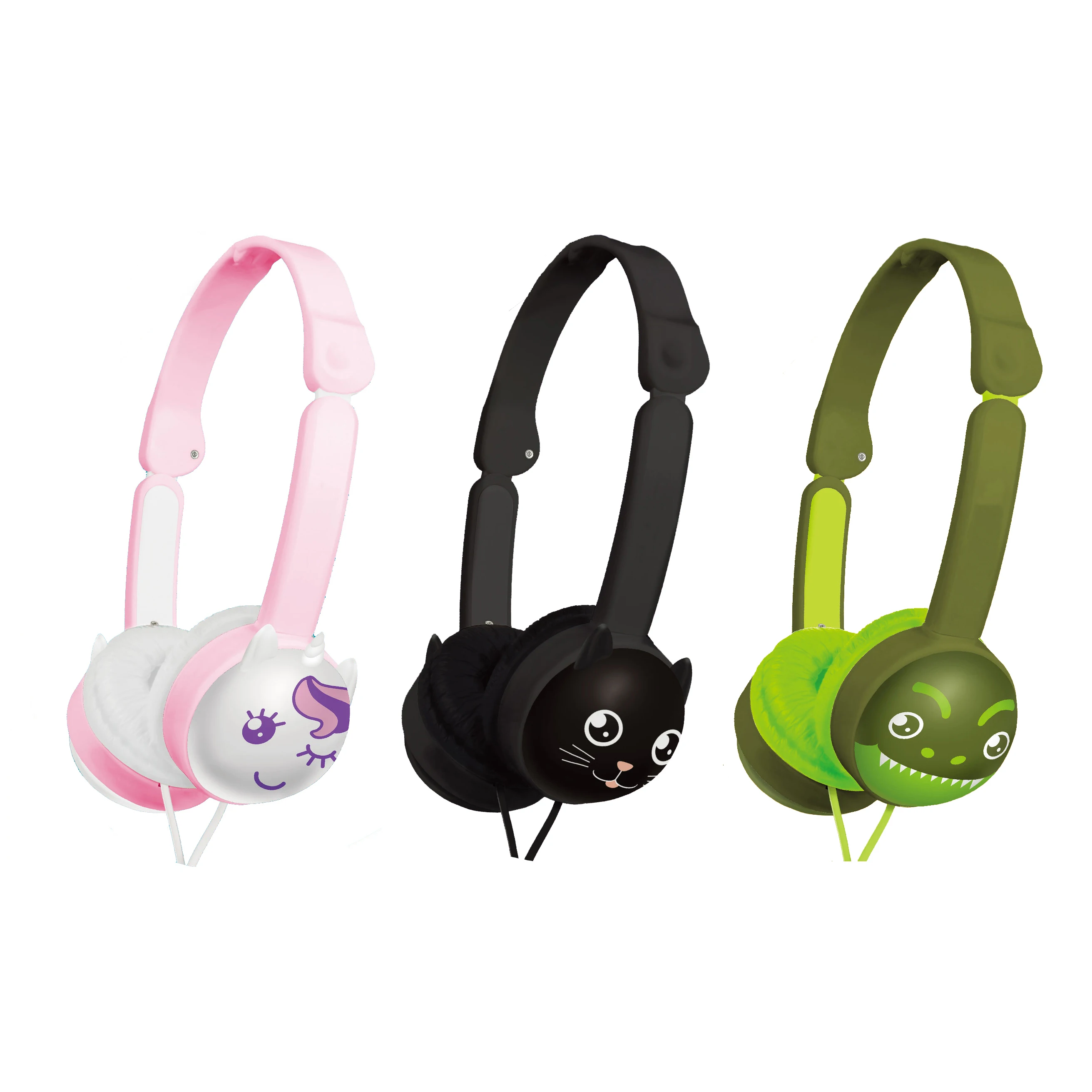 High quality low price clear sound on-ear stereo headband headset retractable wired headphone