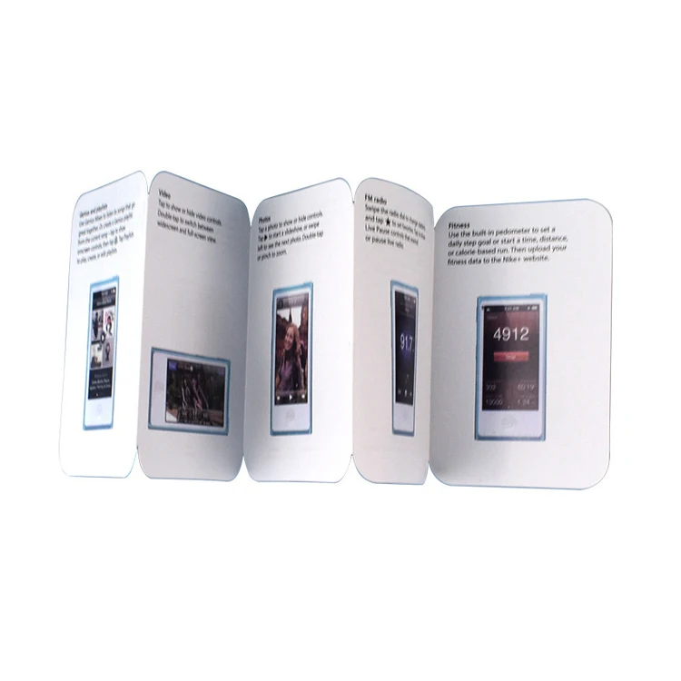 Custom offset printing 105gsm coated paper user instruction manual