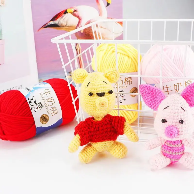 Manufacturers direct selling low-cost wholesale knitting with soft worsted milk cotton yarn