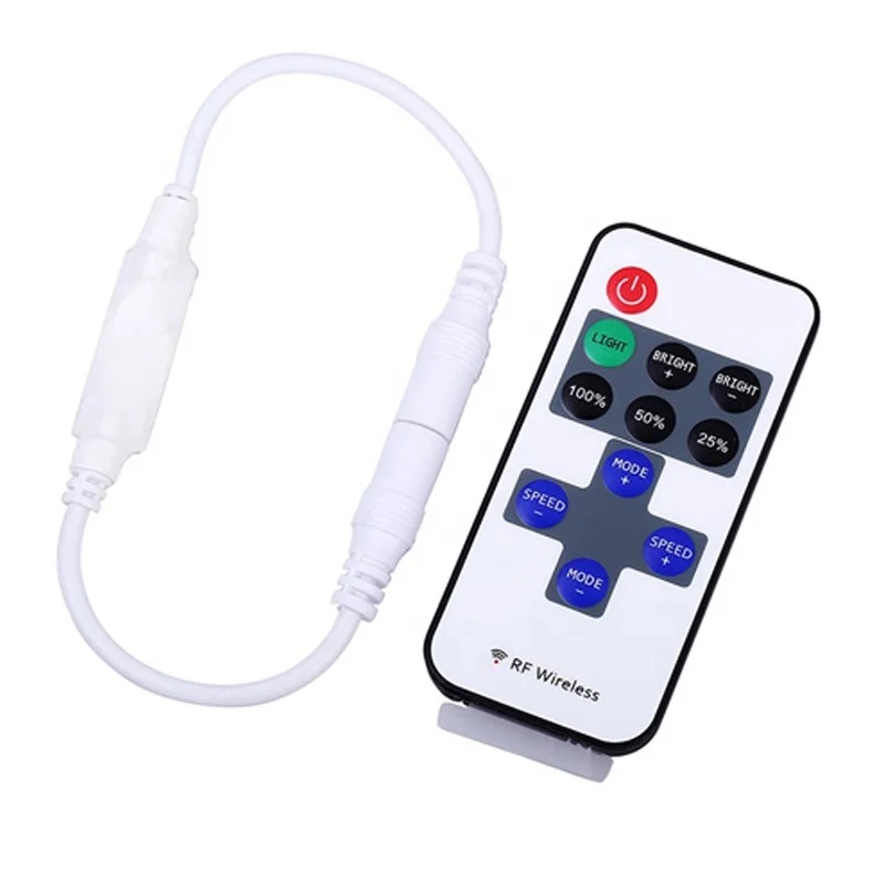 DC 5V 12V 24V 11keys Wireless Remote Control RF LED Controller Light Dimmer