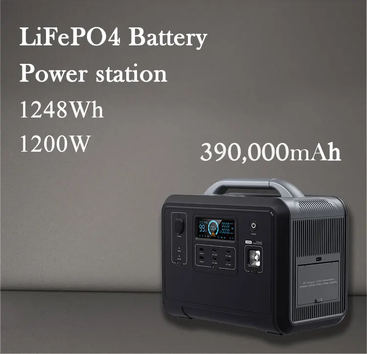 UPS 1200Wh Portable Power Bank AC DC 390000mAh USB Power Station for Travel Laptop Car Jump