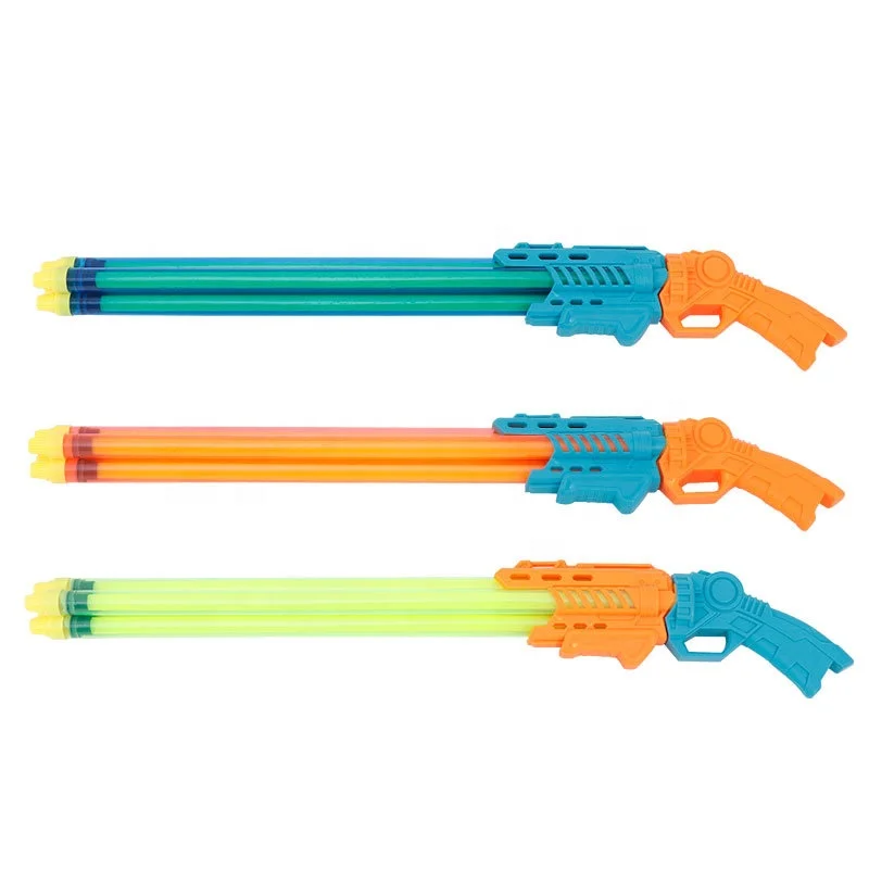 Wholesale Kids Outdoor Pool Toy Summer Double Barreled Hunting Water Guns Plastic Toys Water Gun Toy