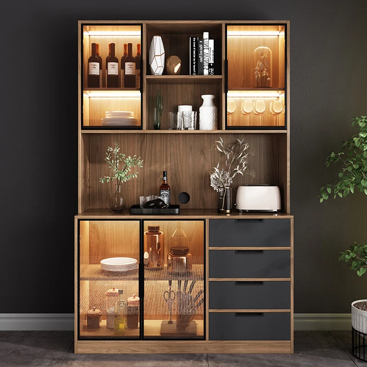 Nordic sideboard home kitchen cabinet modern minimalist large-capacity storage living room tea cabinet