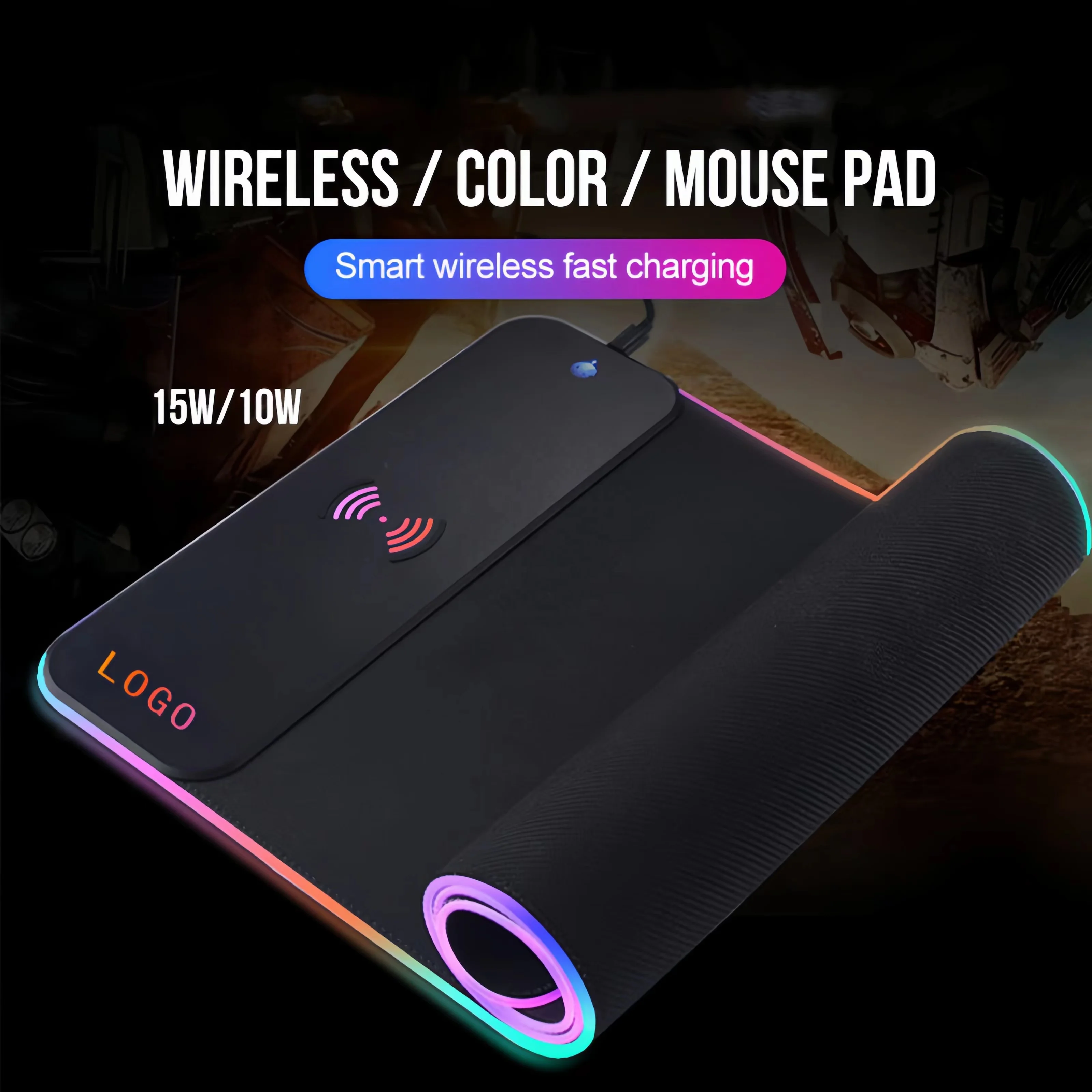 Large size Gaming Mouse Pad Laptop Computer LED RGB Soft Non-Slip Rubber Base Mouse Mat