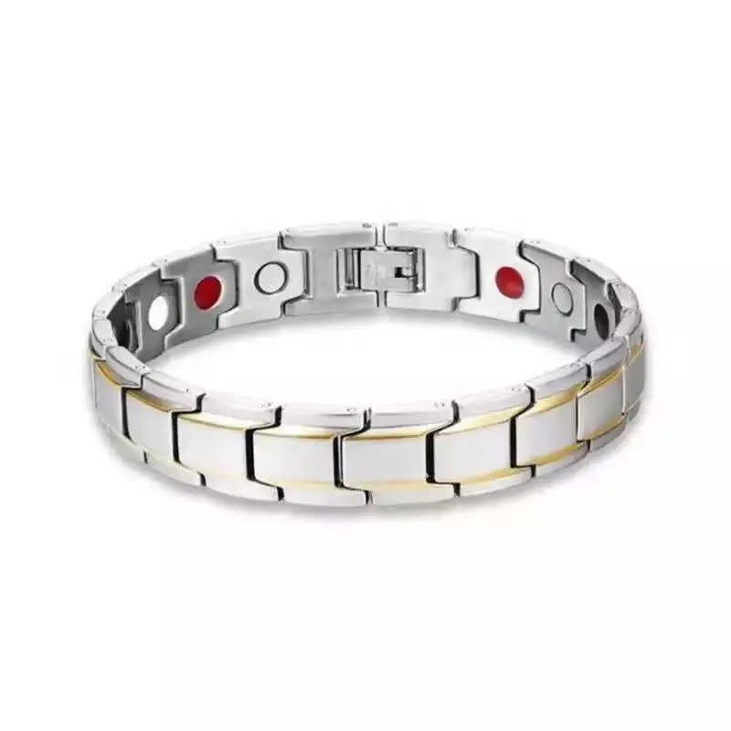 Wholesale fashion couple bracelet jewelry stainless steel magnetic bracelet men