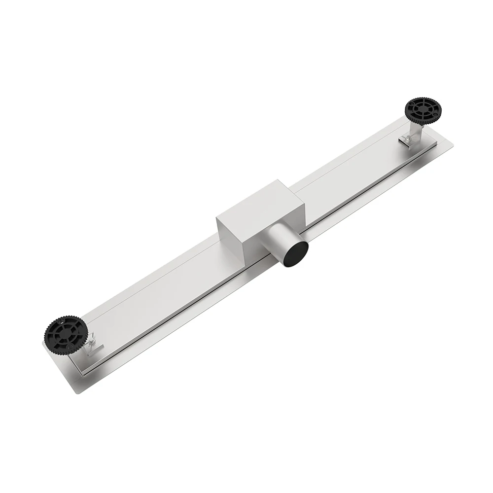 Mondeway 304 Stainless Steel Horizontal DN50 Shower Drain with Hair Filter Linear Floor Drain for Bathroom Tile Insert