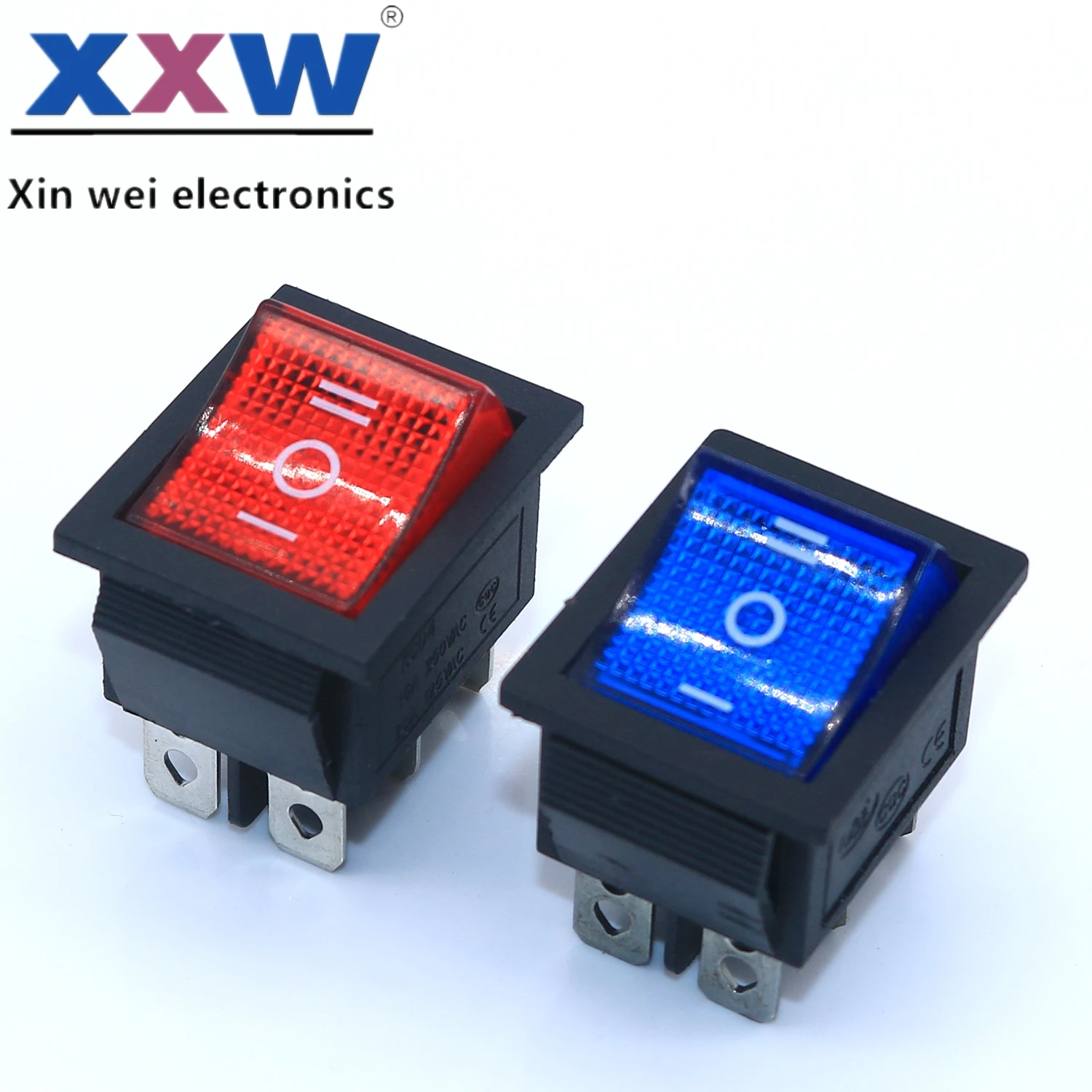 XXW высокое качество T105 30a кулисный переключатель Dpdt с подсветкой Kcd4 большой 250v T85