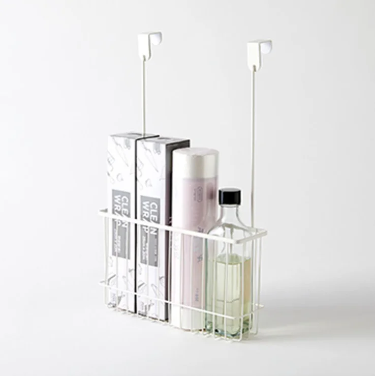 Over the Cabinet rack door rear basket rectangular bathroom cabinet door grid wire hanging baskets