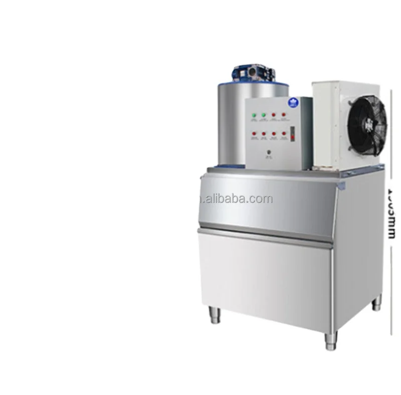 Commercial  automatic tap water Crescent shaped Flake Ice 1000kg stainless steel  ice maker flake ice machine