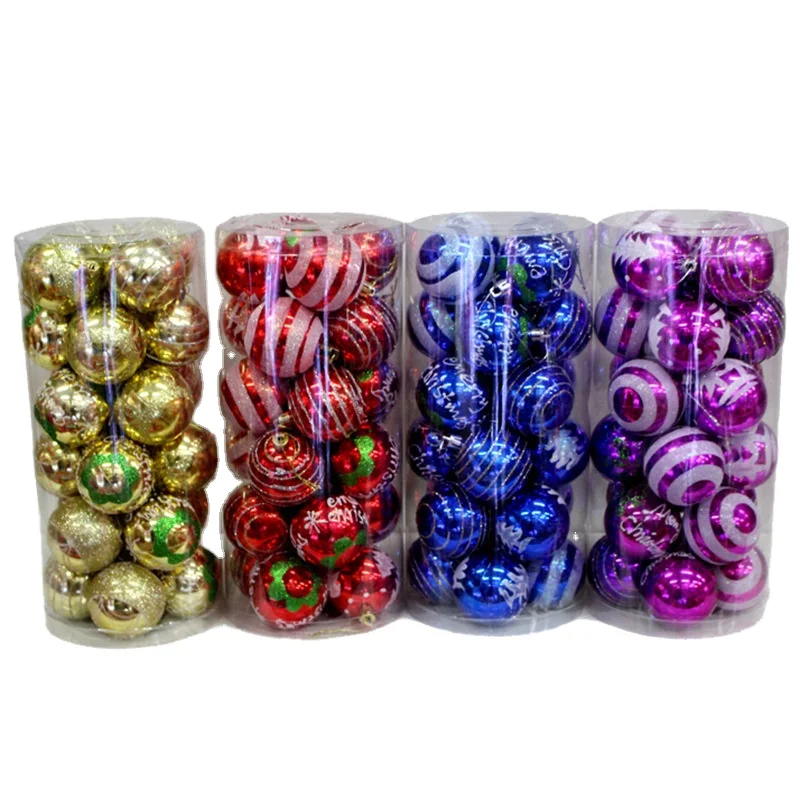 2021 Colorful Plastic Balls Christmas Novelty Products In Bulk Xmas Tree Decorative Items