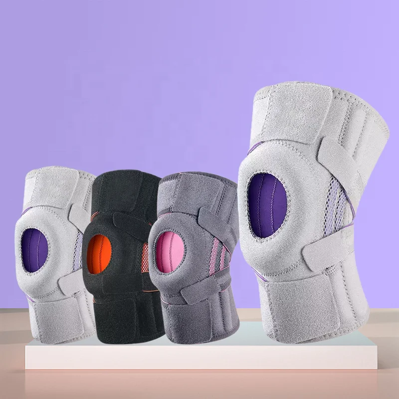 Relief Meniscus Tear Adjustable Knee Support for Knee Pain Women & Men Sports Open Patella Knee Braces Patella Gel Pads