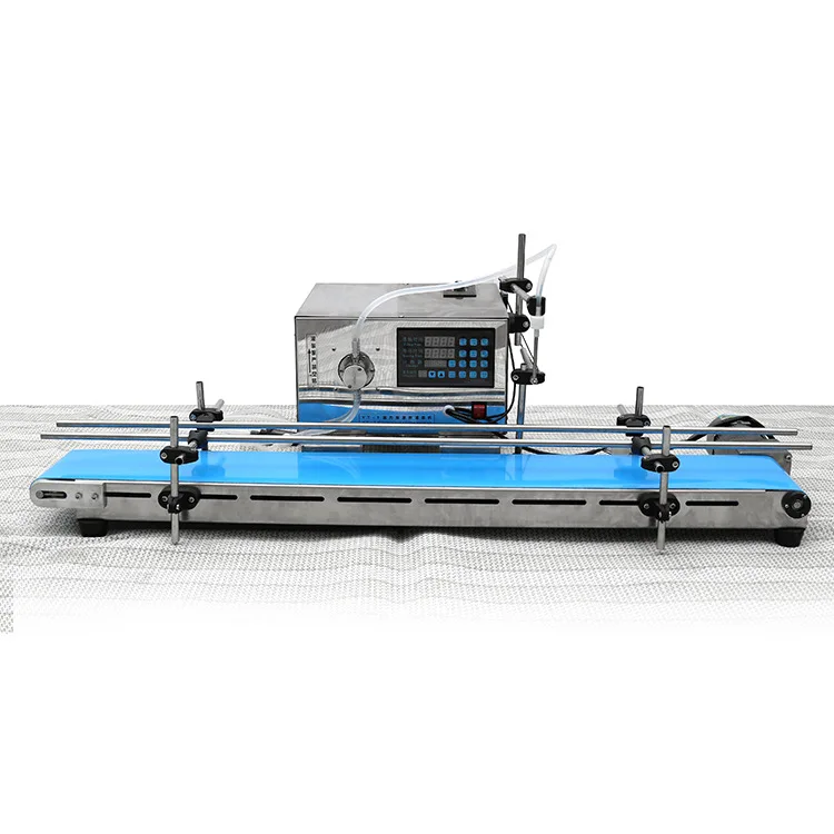 1 2 4 Nozzle Magnetic Drive Pump Digital Bottle Liquid Filling Machines For Water Milk Oil Semi Automatic Bottle Line Filler