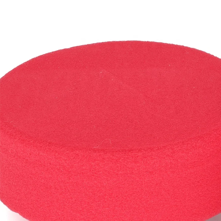 Red Color Medium Hard Car Surface Cleaning Polishing Buffing Sponge Pad