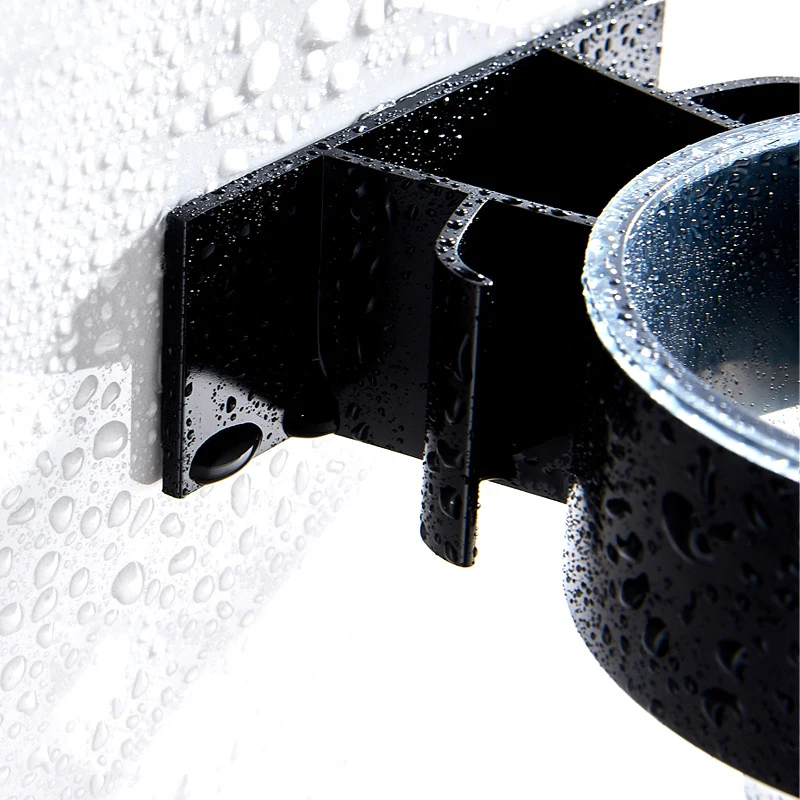 Punch-free hair dryer stand bathroom electric hair dryer storage rack wall-mounted suction cup hair dryer holder