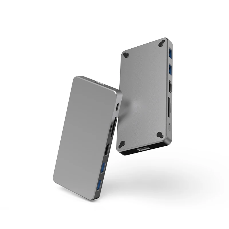 M.2 SSD USB-концентратор, оптовая продажа, высокоскоростная алюминиевая док-станция PD 100 Вт USB 3,1 Type-C, адаптер для ноутбука и ПК