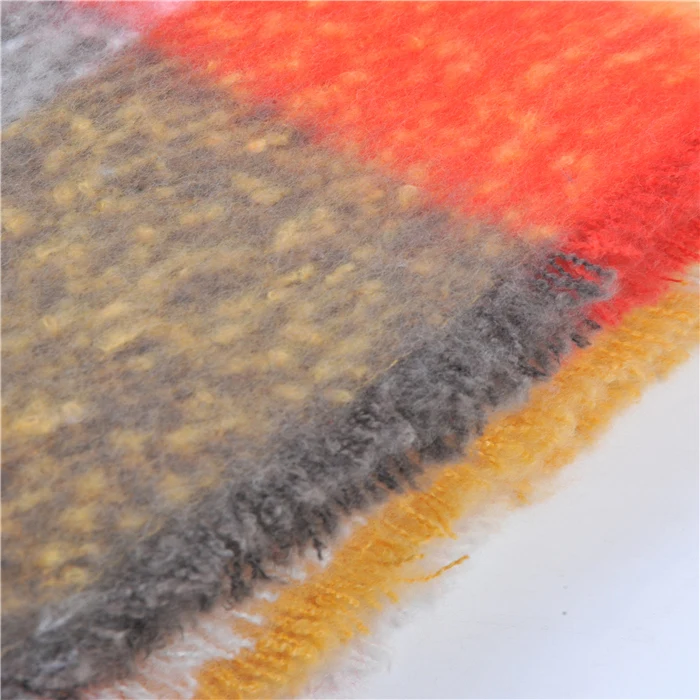 Super soft Check Blanket 100% Polyester Plaid Striped Fleece Tartan Blanket For Holiday