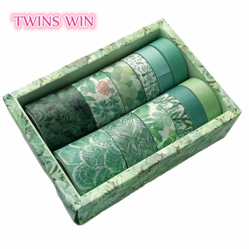Diary Decorative Border Hand Ledger Stationery Japanese Whole Roll Set Sticker Vintage Oil Painting Colored Tape Adhesive 1011