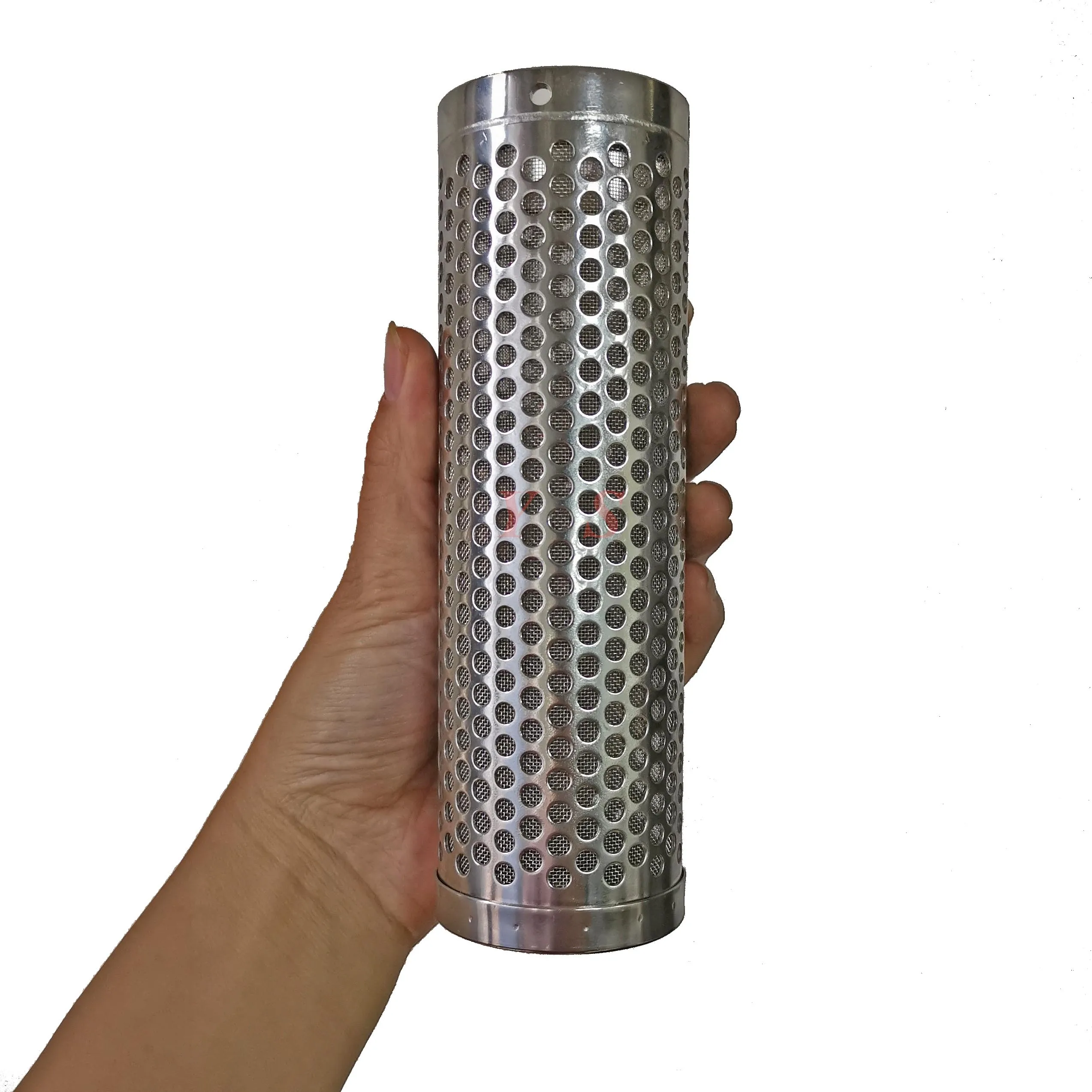 Микронное отверстие из нержавеющей стали, перфорированная трубка/труба/цилиндр с тканым сетчатым фильтром