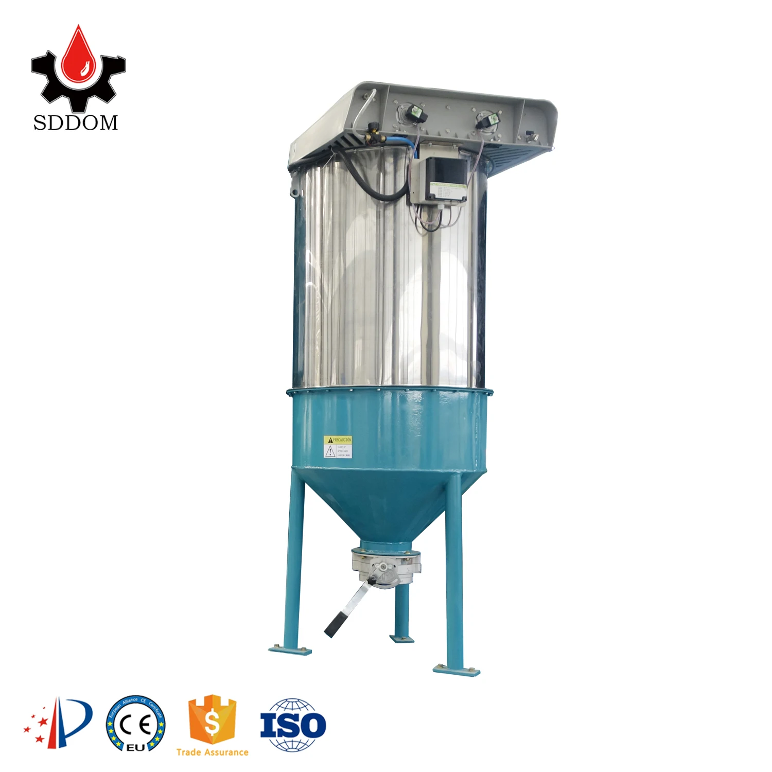 Промышленный мешочный цементный силос SDDOM, верхний пылеуловитель