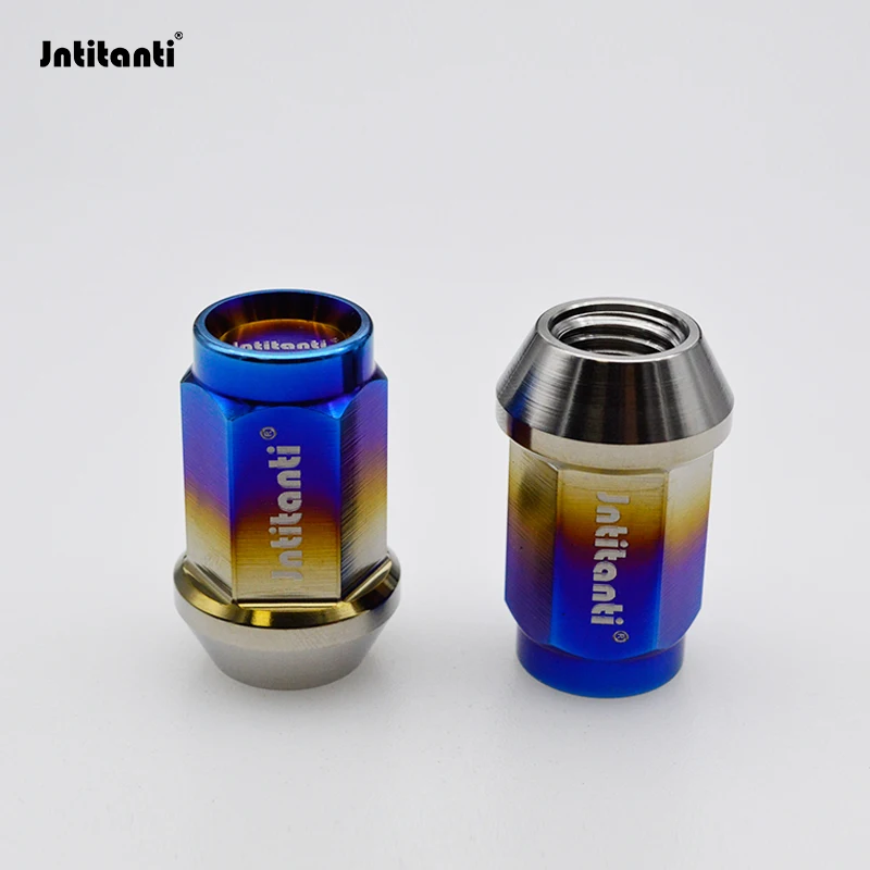 Jntitanti customized color cone seat  auto parts Gr.5 titanium car wheel nuts M12*1.5*35mm forToyato,Mazda,Honda,Acura,Scion