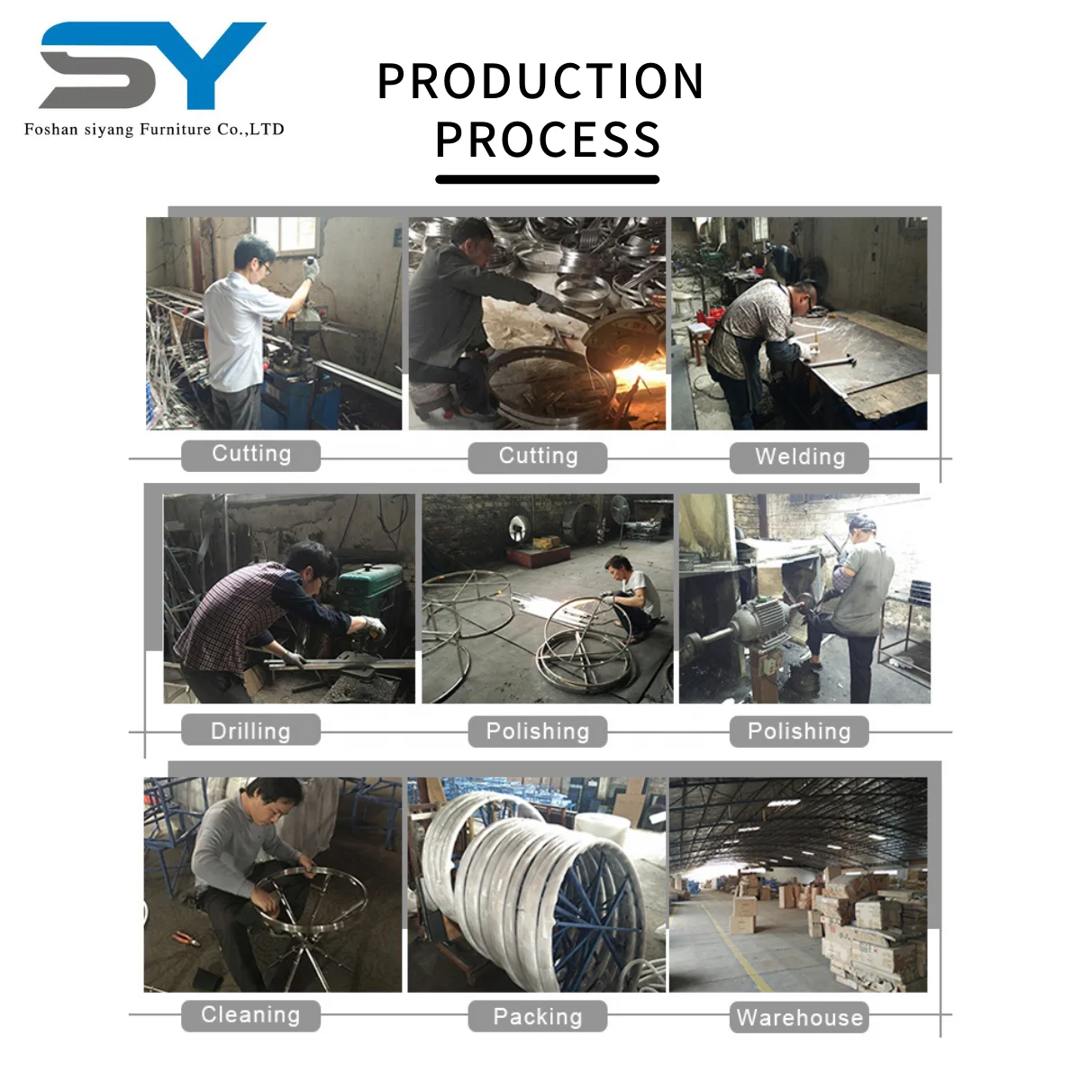 Luxury American Style Leather Couch Living Room Sofas For Home Hotel Metal Sofa Set