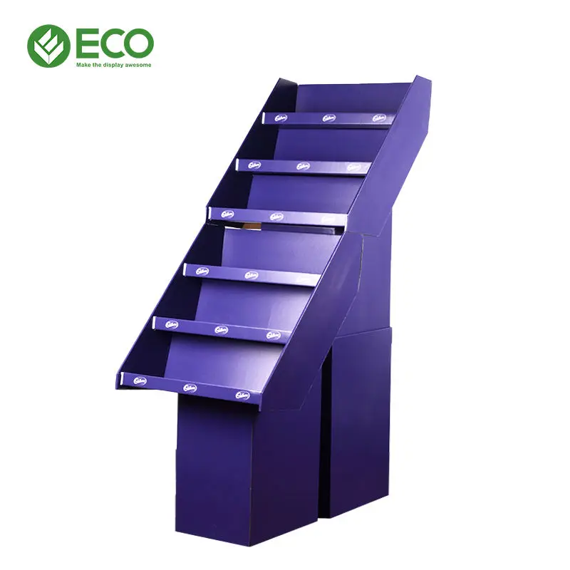 Corrugated Paper funko pop cardboard chocolate Floor Standing display stand Rack shelves Food Potato Snack cardboard display