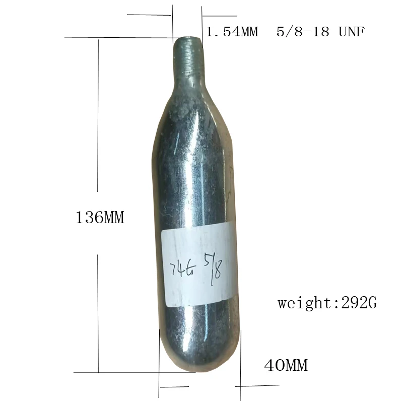 Hit-air 60cc co2 canister co2 cartridge used for horse jacket HELITE PRODUCTS